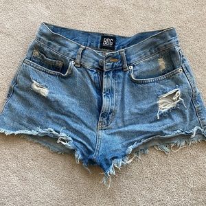 BDG High-waisted denim shorts
